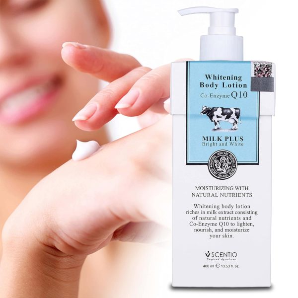 Organic Whitening Body Lotion Milk Plus CoQ10 Large 500ml